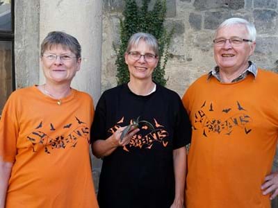 Fledermausberater ERH.jpg Jana Stepanek, Ute Gellenthien, Eduard Zöbelein (.v.l.n.r.) heißen die drei Fledermausberaterinnen und –berater des Landkreises.